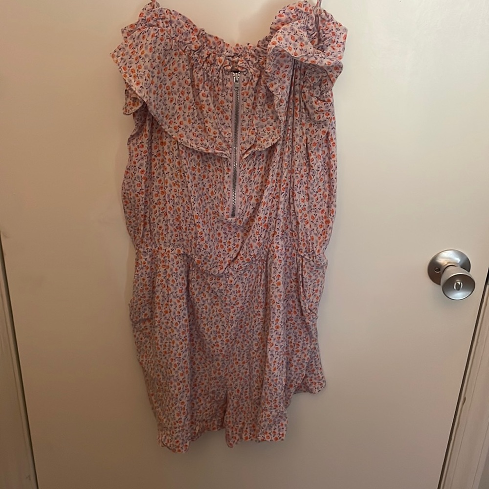 Orange and purple romper